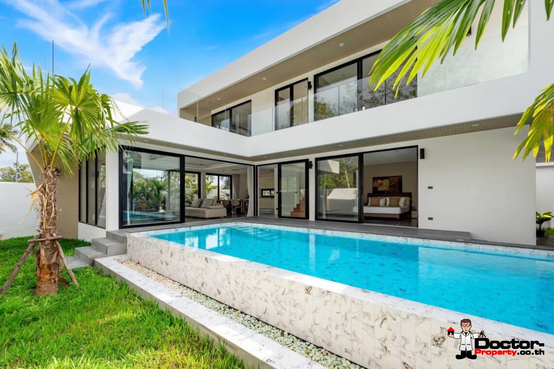 New Modern 3 Bedroom Pool Villa in Na Mueang, Koh Samui – For Sale