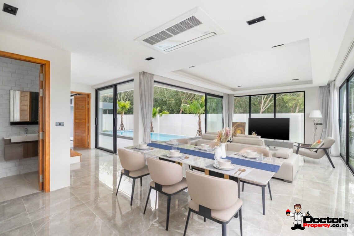 New Modern 3 Bedroom Pool Villa in Na Mueang, Koh Samui – For Sale