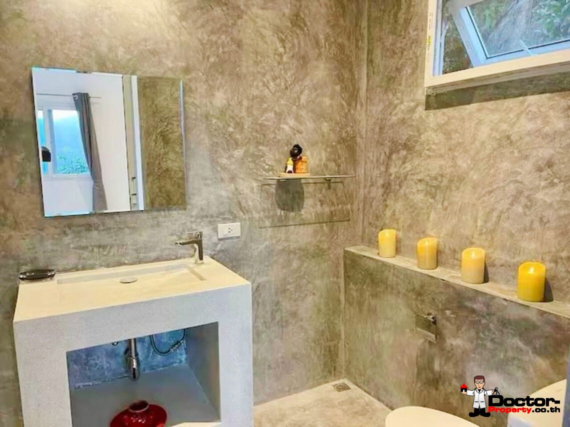 3 Bedroom Pool Villa with Partial Sea View in Lamai, Koh Samui – For Sale