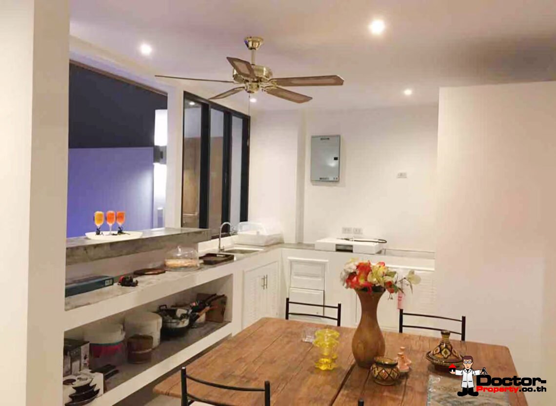 3 Bedroom Pool Villa with Partial Sea View in Lamai, Koh Samui – For Sale