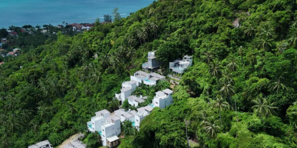 3 Bedroom Pool Villa with Partial Sea View in Lamai, Koh Samui – For Sale