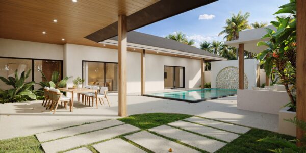 Modern 3 Bedroom Pool Villa in Choeng Mon, Koh Samui – For Sale