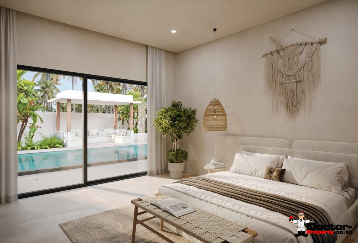 Modern 3 Bedroom Pool Villa in Choeng Mon, Koh Samui – For Sale