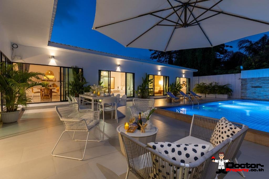 5 Bedroom Pool Villa with Boho Style in Chaweng, Koh Samui – For Sale