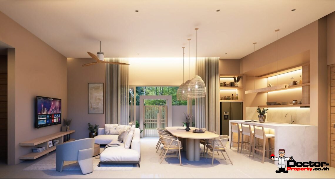 Modern 3 Bedroom Pool Villa in Plai Laem, Koh Samui – For Sale