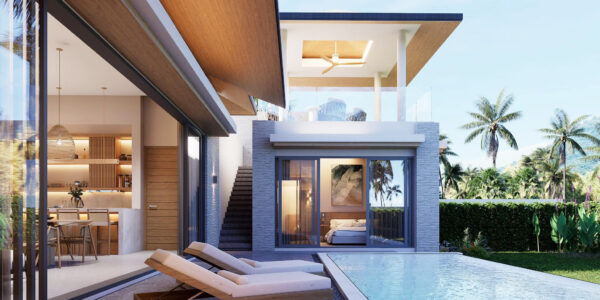 Modern 3 Bedroom Pool Villa in Plai Laem, Koh Samui – For Sale