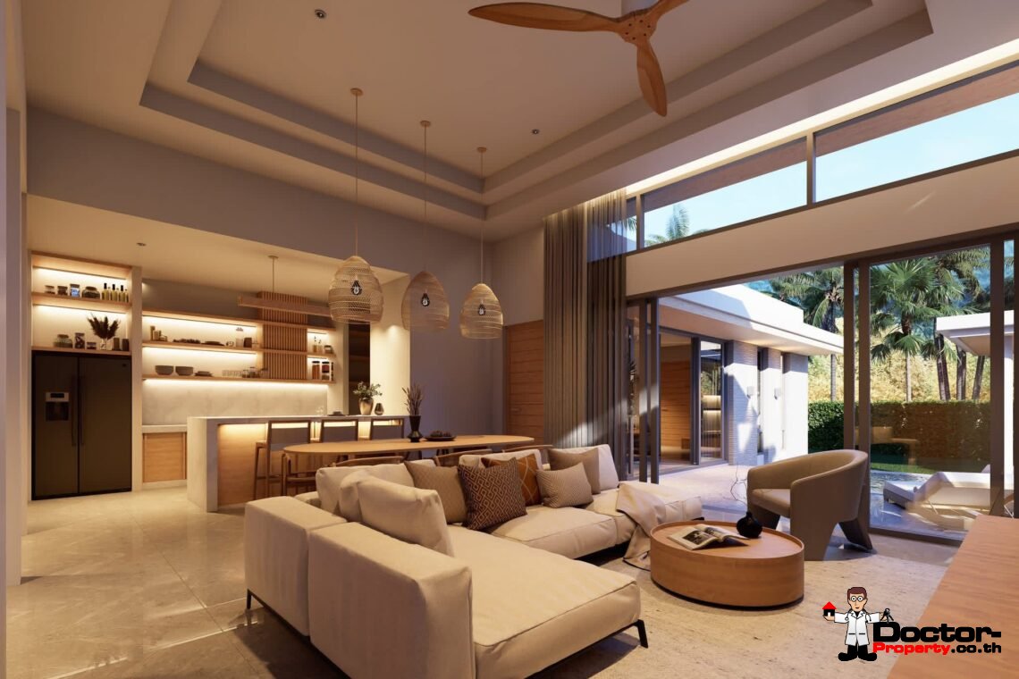 Modern 3 Bedroom Pool Villa in Plai Laem, Koh Samui – For Sale