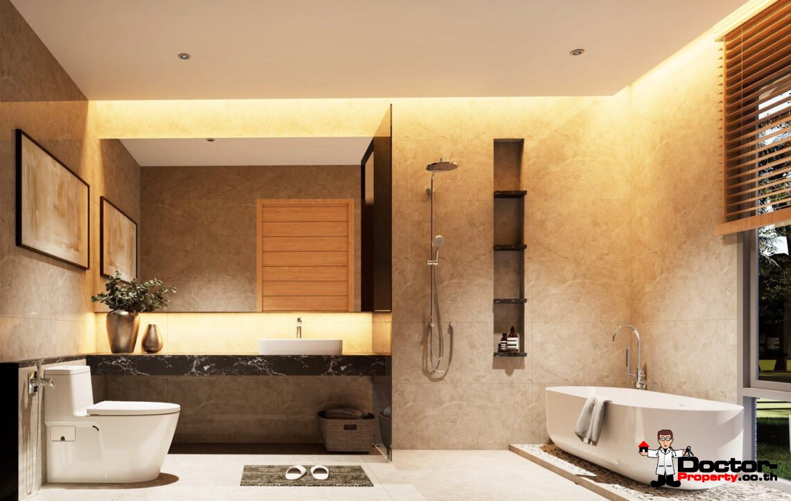 Modern 3 Bedroom Pool Villa in Plai Laem, Koh Samui – For Sale