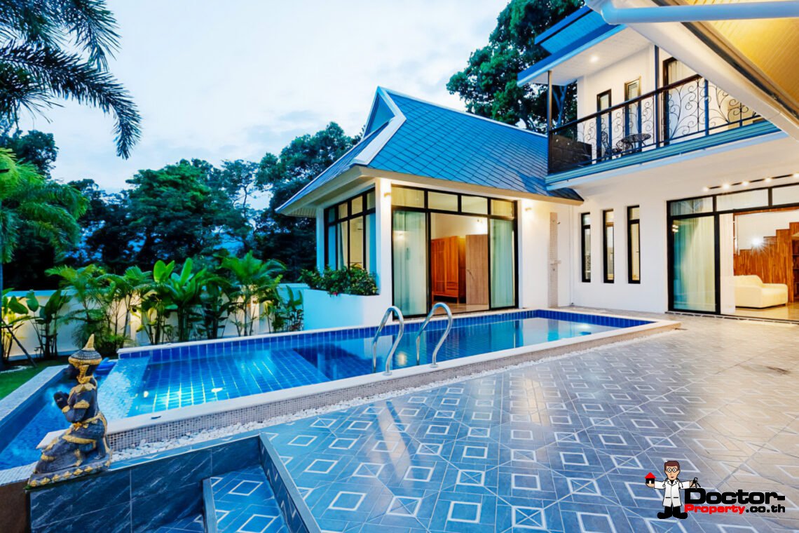 Traditional 4 Bedroom Pool Villa in Bo Phut, Koh Samui – For Sale