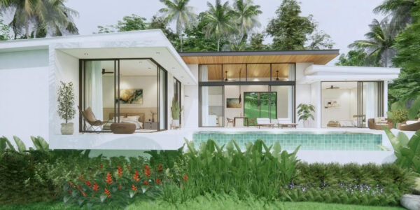 Modern 3 Bedroom Pool Villa in Plai Laem, Koh Samui – For Sale