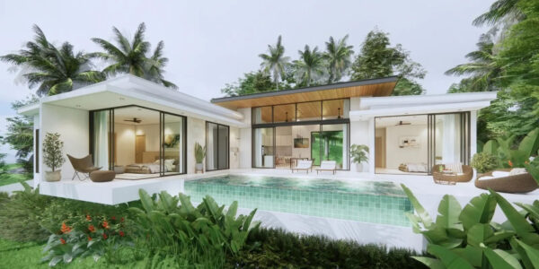 Modern 3 Bedroom Pool Villa in Plai Laem, Koh Samui – For Sale