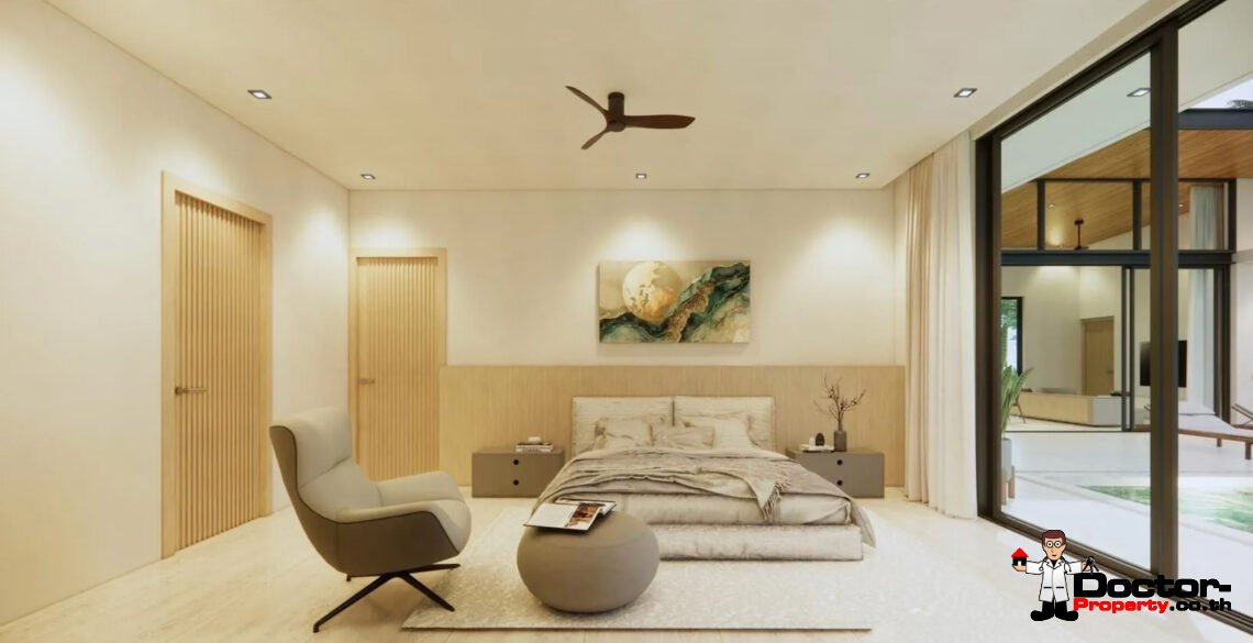 Modern 3 Bedroom Pool Villa in Plai Laem, Koh Samui – For Sale