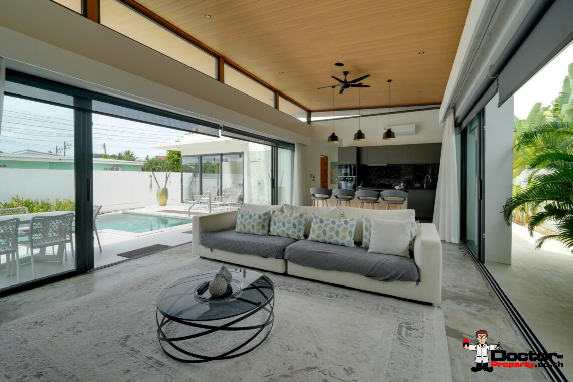 New 3 Bedroom Pool Villa in Bang Rak, Koh Samui – For Sale