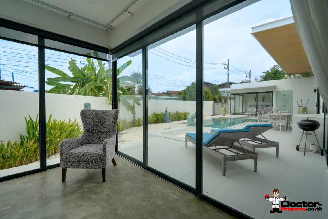 New 3 Bedroom Pool Villa in Bang Rak, Koh Samui – For Sale