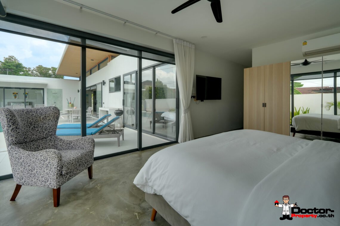 New 3 Bedroom Pool Villa in Bang Rak, Koh Samui – For Sale
