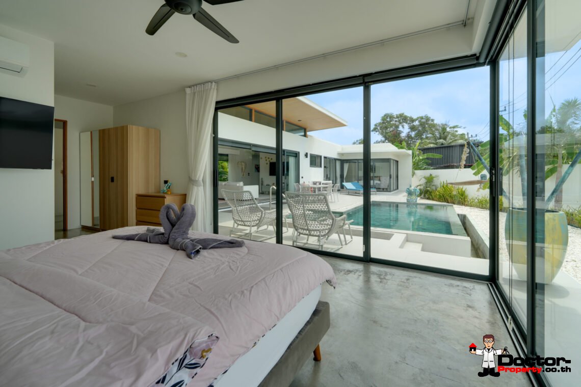 New 3 Bedroom Pool Villa in Bang Rak, Koh Samui – For Sale