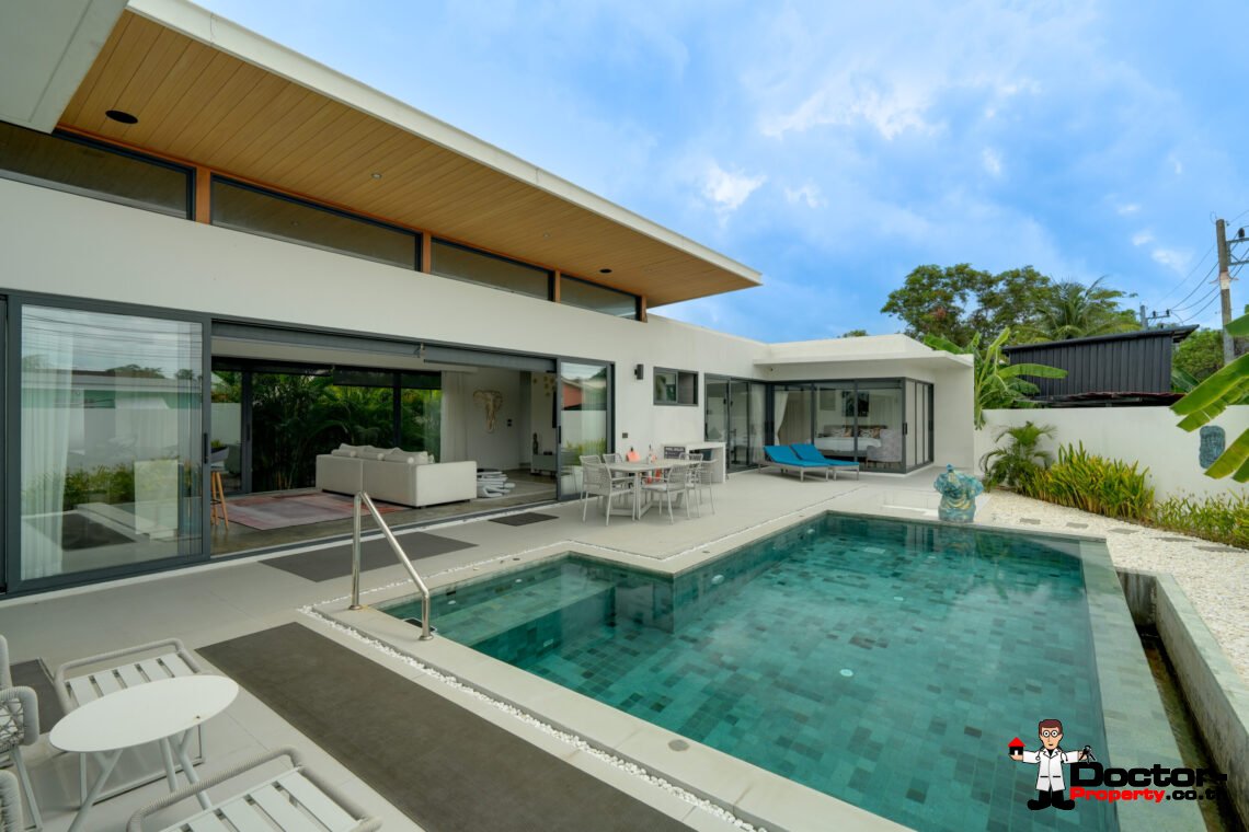 New 3 Bedroom Pool Villa in Bang Rak, Koh Samui – For Sale