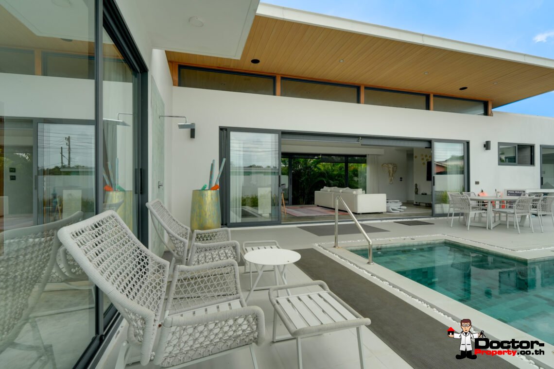 New 3 Bedroom Pool Villa in Bang Rak, Koh Samui – For Sale