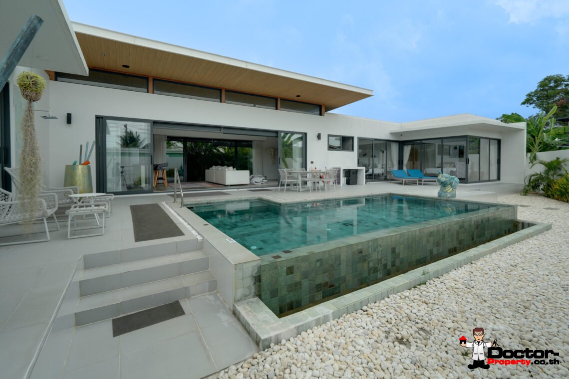New 3 Bedroom Pool Villa in Bang Rak, Koh Samui – For Sale