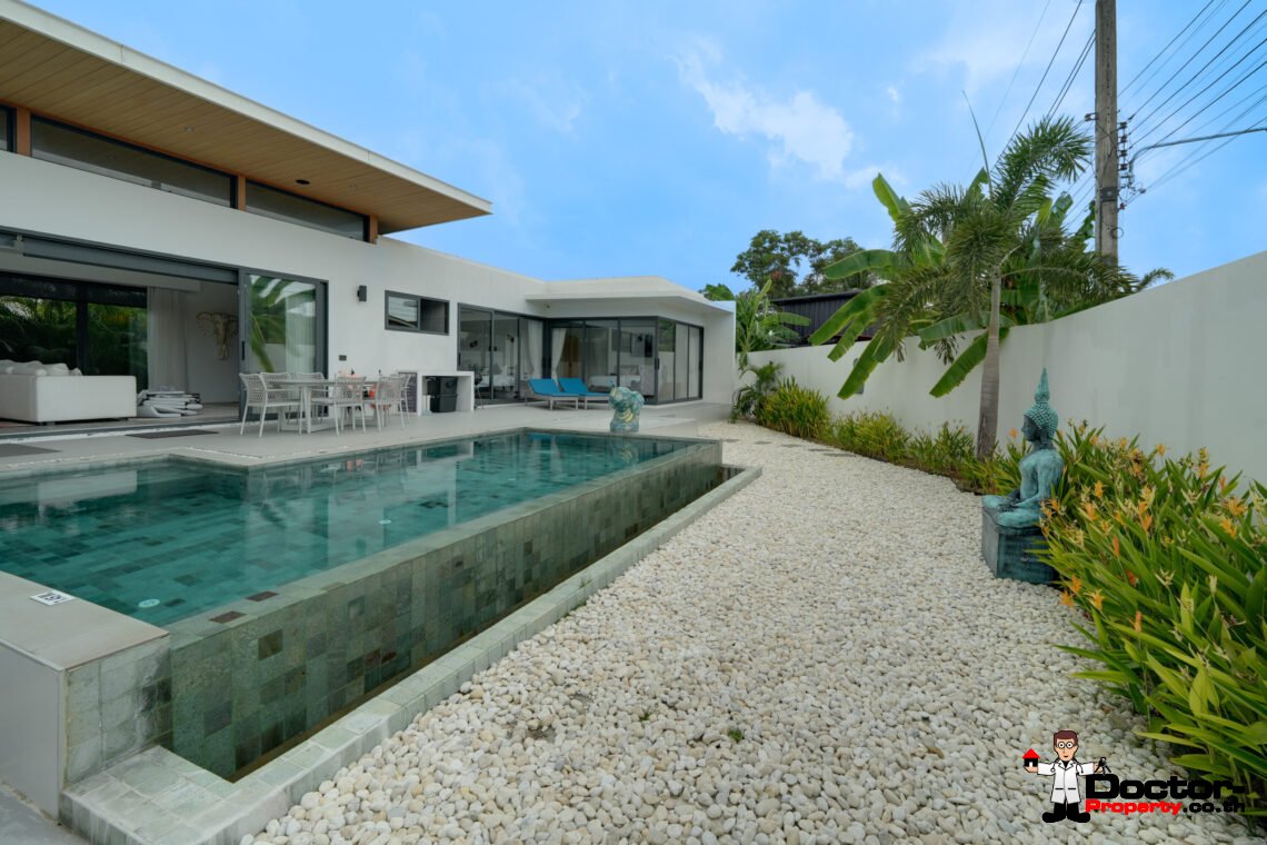 New 3 Bedroom Pool Villa in Bang Rak, Koh Samui – For Sale