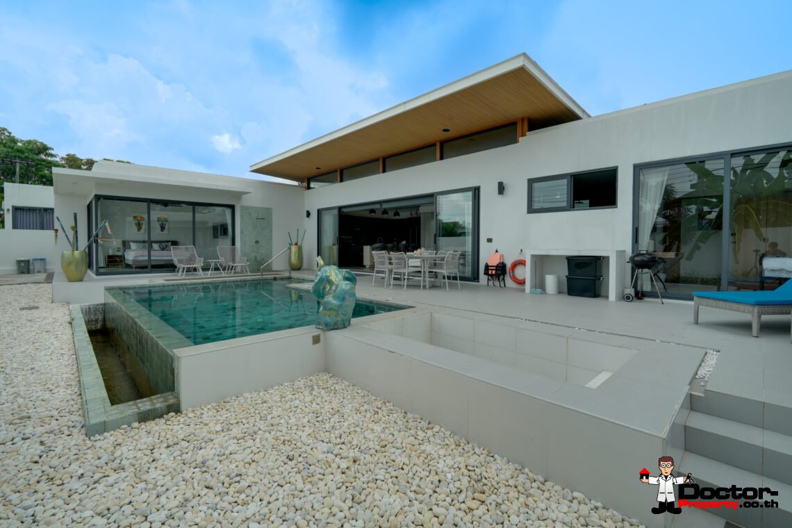New 3 Bedroom Pool Villa in Bang Rak, Koh Samui – For Sale