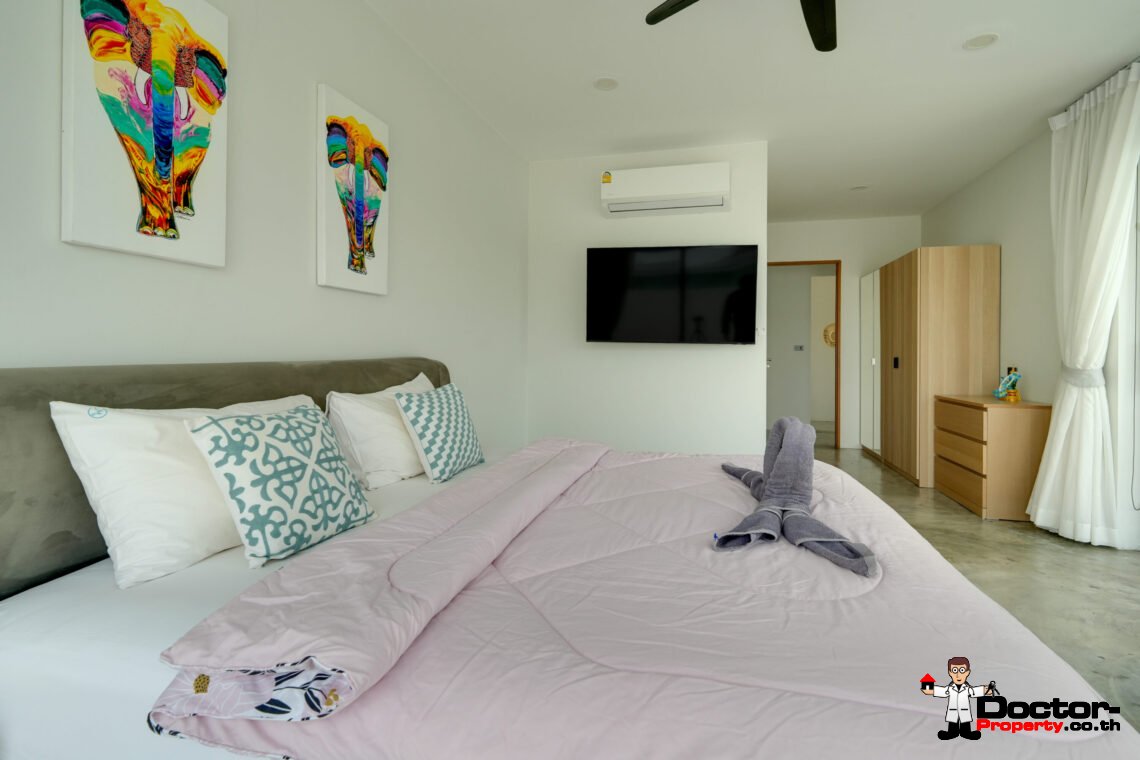 New 3 Bedroom Pool Villa in Bang Rak, Koh Samui – For Sale