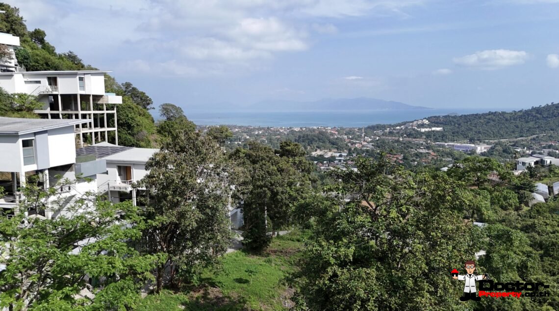 2357 SQM Land with Partial Sea View in Bo Phut, Koh Samui – For Sale