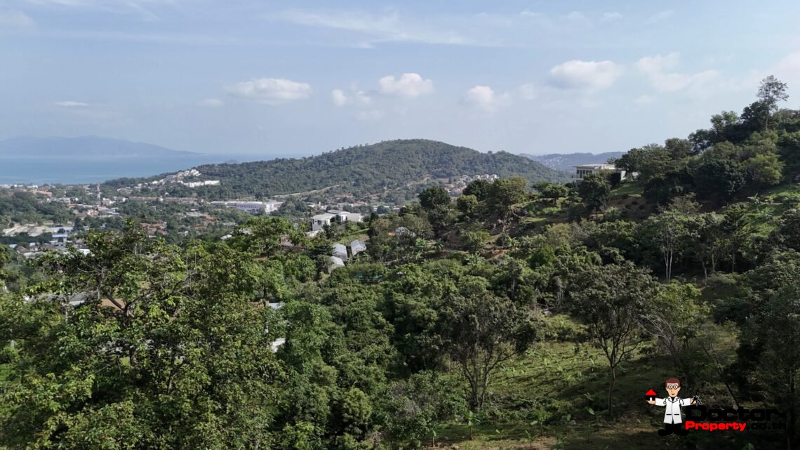 2357 SQM Land with Partial Sea View in Bo Phut, Koh Samui – For Sale