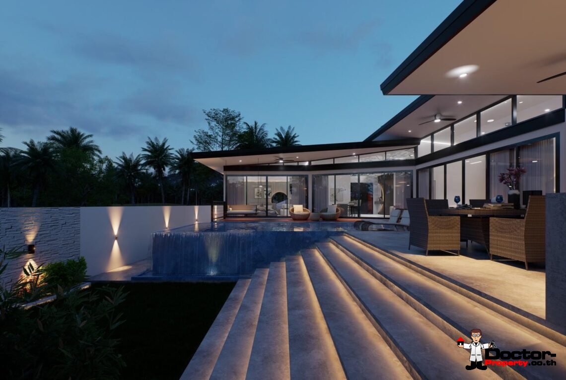 Modern 2 Bedroom Pool Villa in Mae Nam, Koh Samui – For Sale