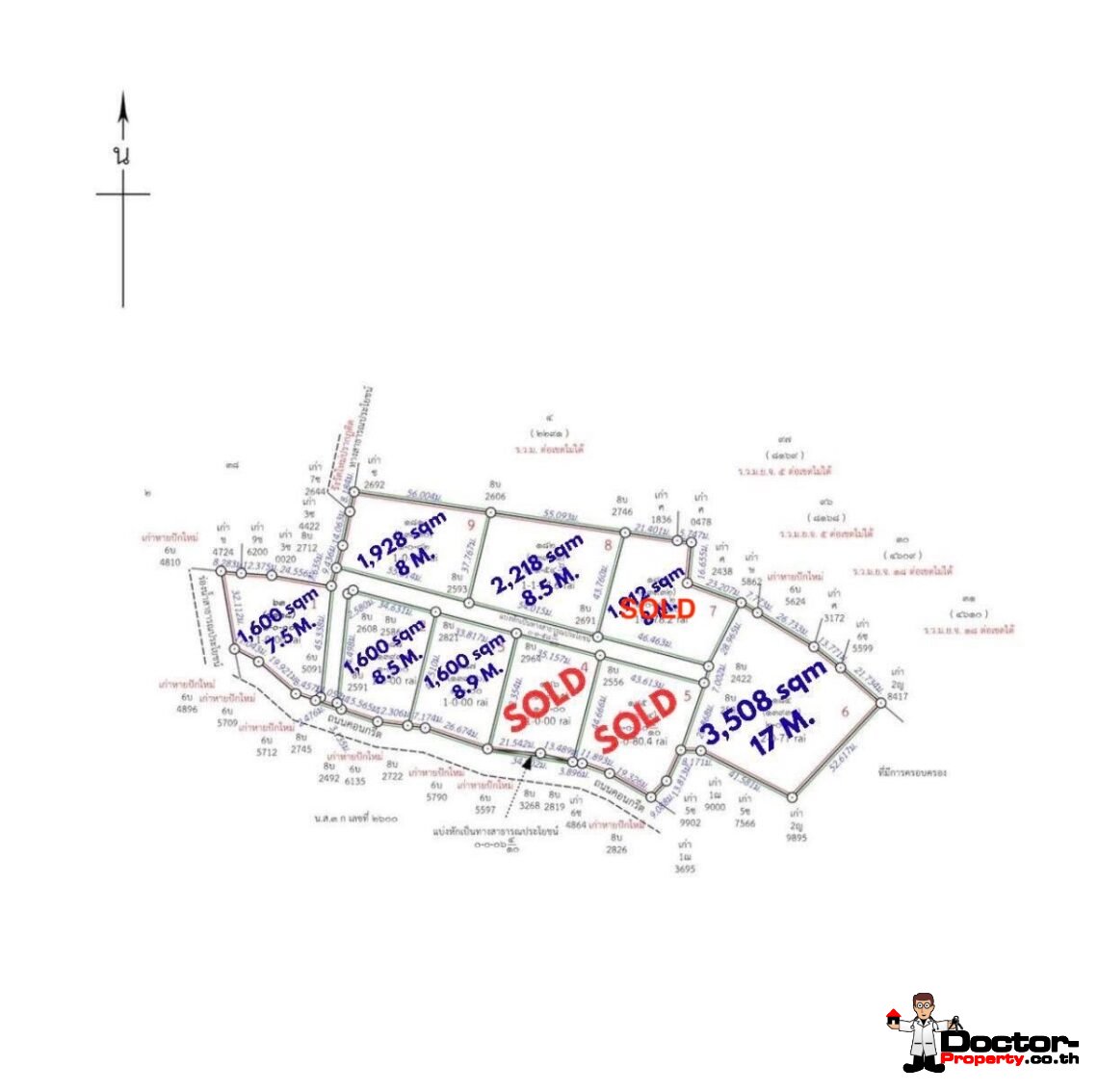 1600 SQM Land with Sea View in Bang Por, Koh Samui – For Sale