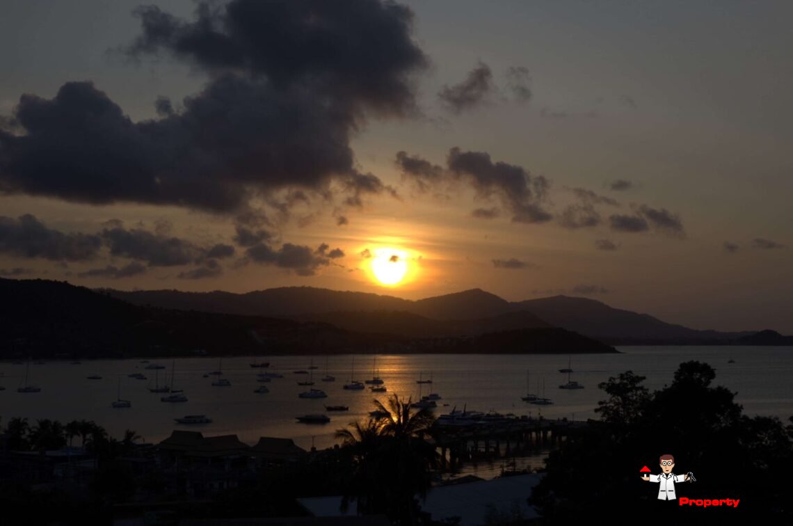 2 Bedroom Pool Villa with Sea View in Bang Rak, Koh Samui – For Sale