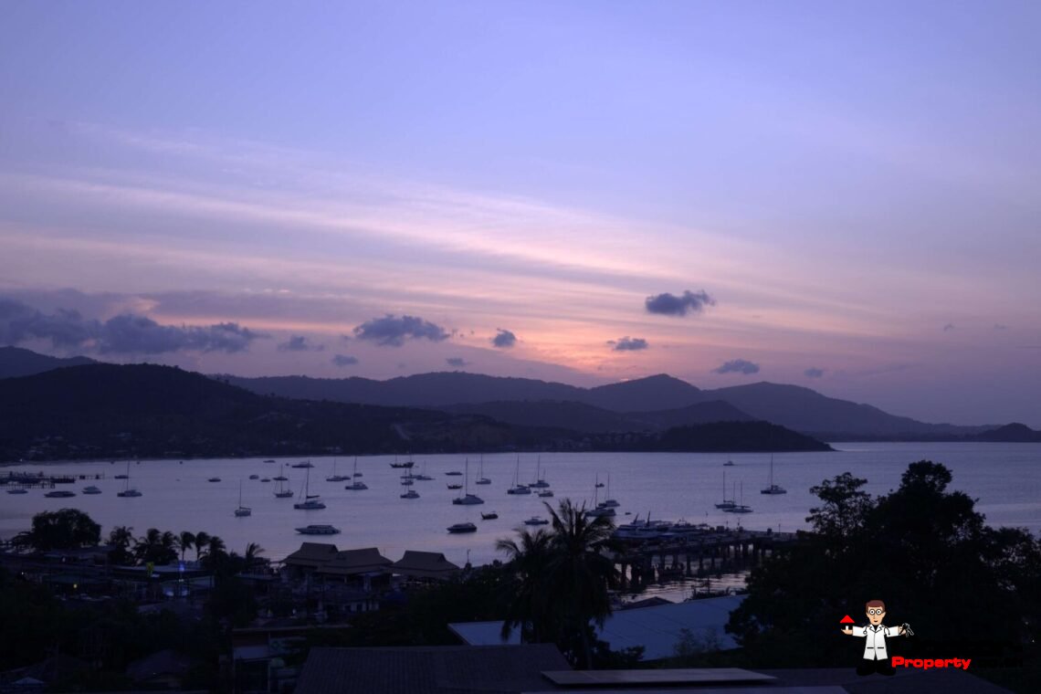 2 Bedroom Pool Villa with Sea View in Bang Rak, Koh Samui – For Sale