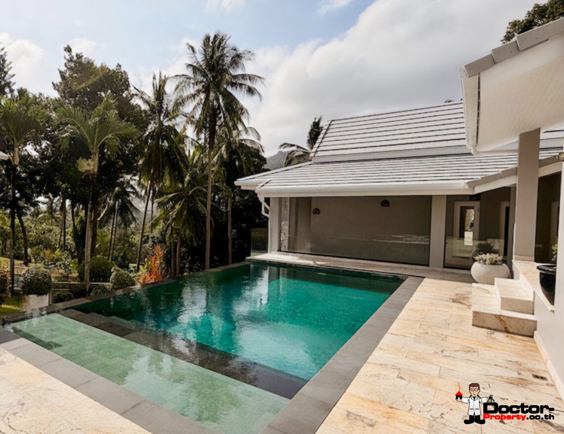 3 Bedroom Private Pool Villa in Chaweng Hills, Koh Samui – For Sale