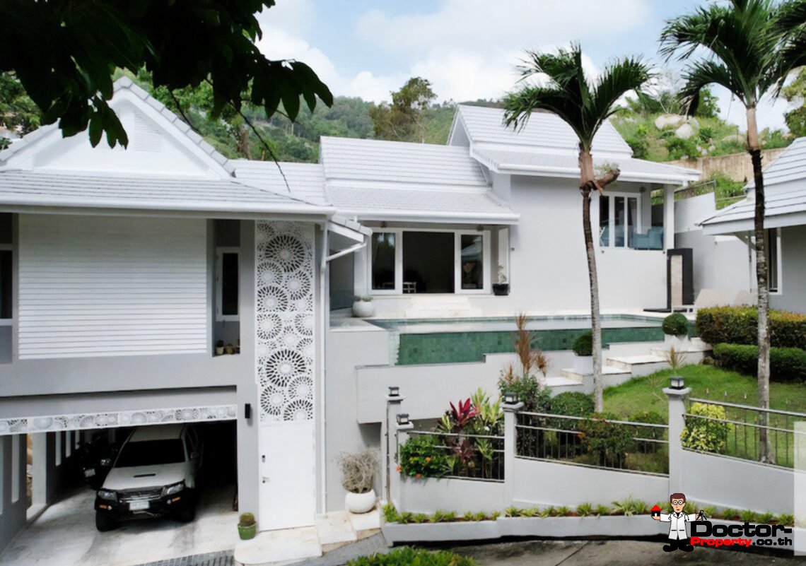 3 Bedroom Private Pool Villa in Chaweng Hills, Koh Samui – For Sale