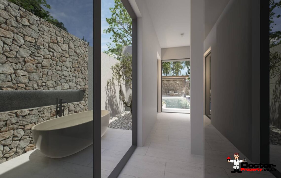 Modern 3 Bedroom Private Pool Villa in Mae Nam, Koh Samui – For Sale