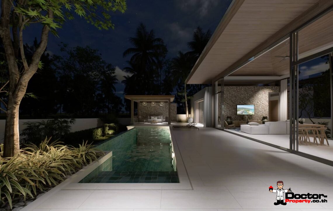 Modern 3 Bedroom Private Pool Villa in Mae Nam, Koh Samui – For Sale
