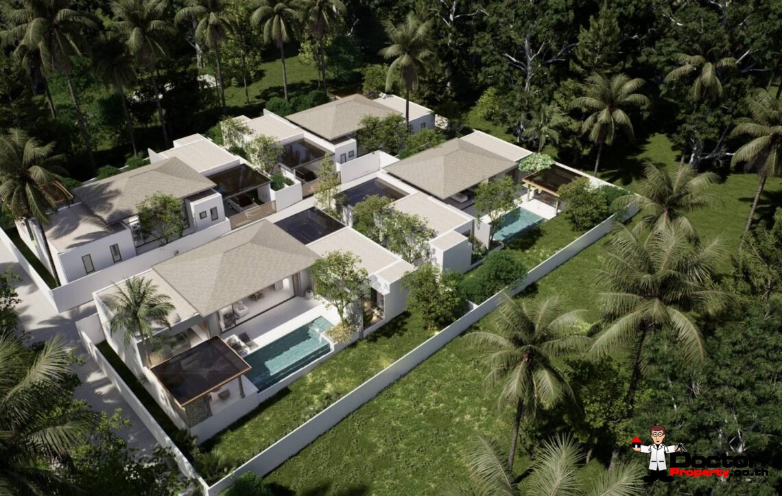 Modern 3 Bedroom Private Pool Villa in Mae Nam, Koh Samui – For Sale