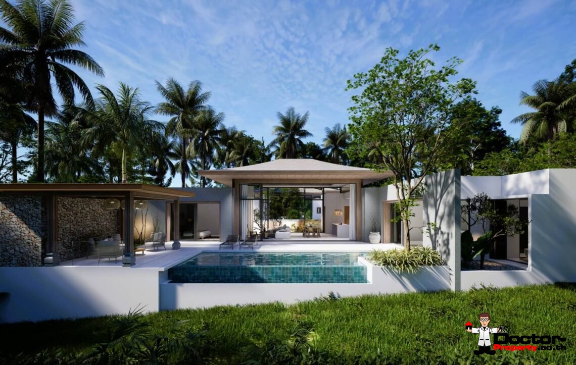 Modern 3 Bedroom Private Pool Villa in Mae Nam, Koh Samui – For Sale