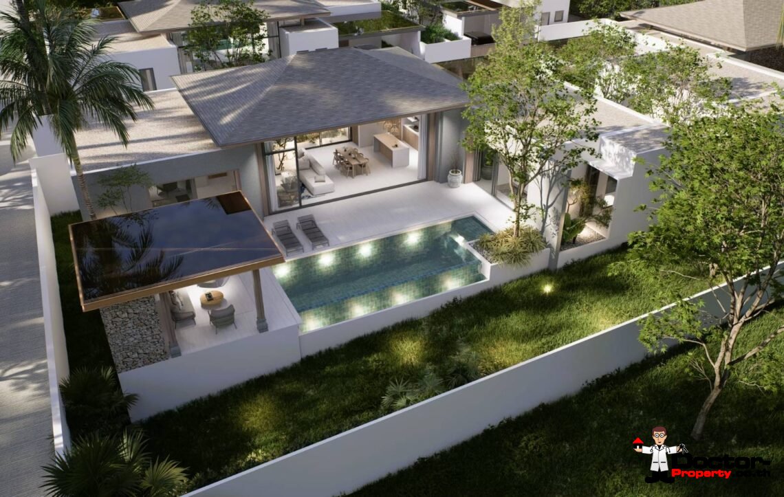 Modern 3 Bedroom Private Pool Villa in Mae Nam, Koh Samui – For Sale