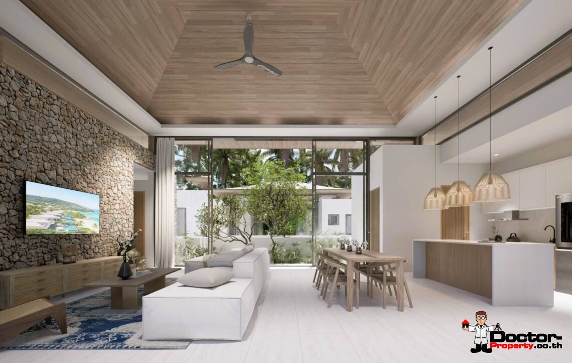 Modern 3 Bedroom Private Pool Villa in Mae Nam, Koh Samui – For Sale