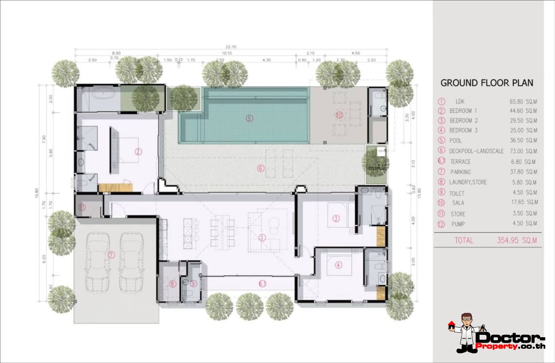 Modern 3 Bedroom Private Pool Villa in Mae Nam, Koh Samui – For Sale