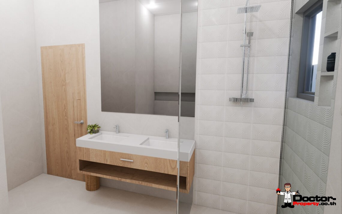 Modern 4 Bedroom – Two Storey Private Pool Villa in Plai Laem, Koh Samui – For Sale