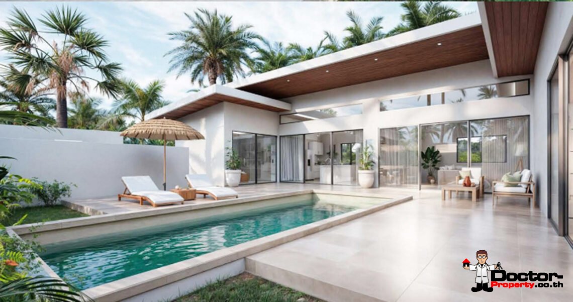 3 Bedroom Private Pool Villa in Mae Nam, Koh Samui – For Sale
