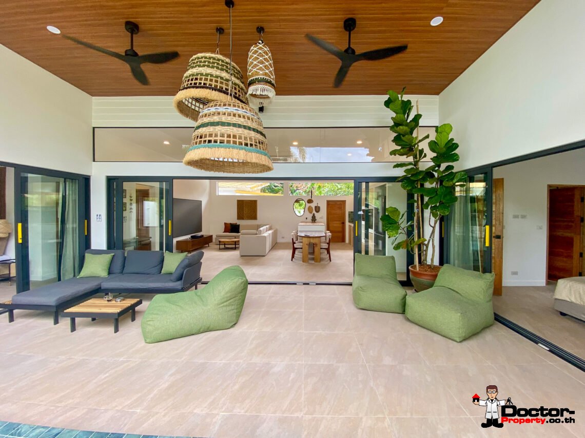 Modern Tropical 4 Bedroom Pool Villa in Lamai, Koh Samui – For Sale