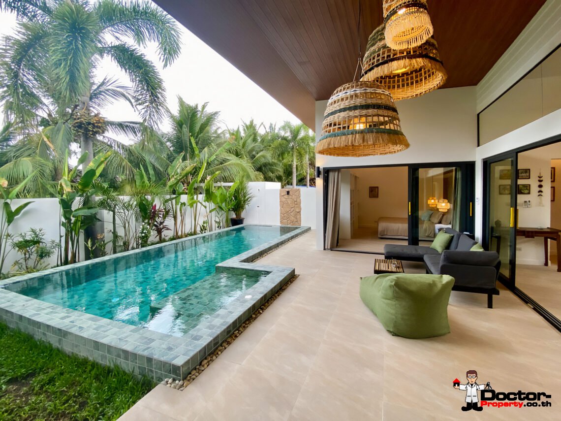 Modern Tropical 4 Bedroom Pool Villa in Lamai, Koh Samui – For Sale