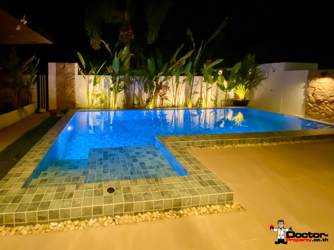 Modern Tropical 4 Bedroom Pool Villa in Lamai, Koh Samui – For Sale
