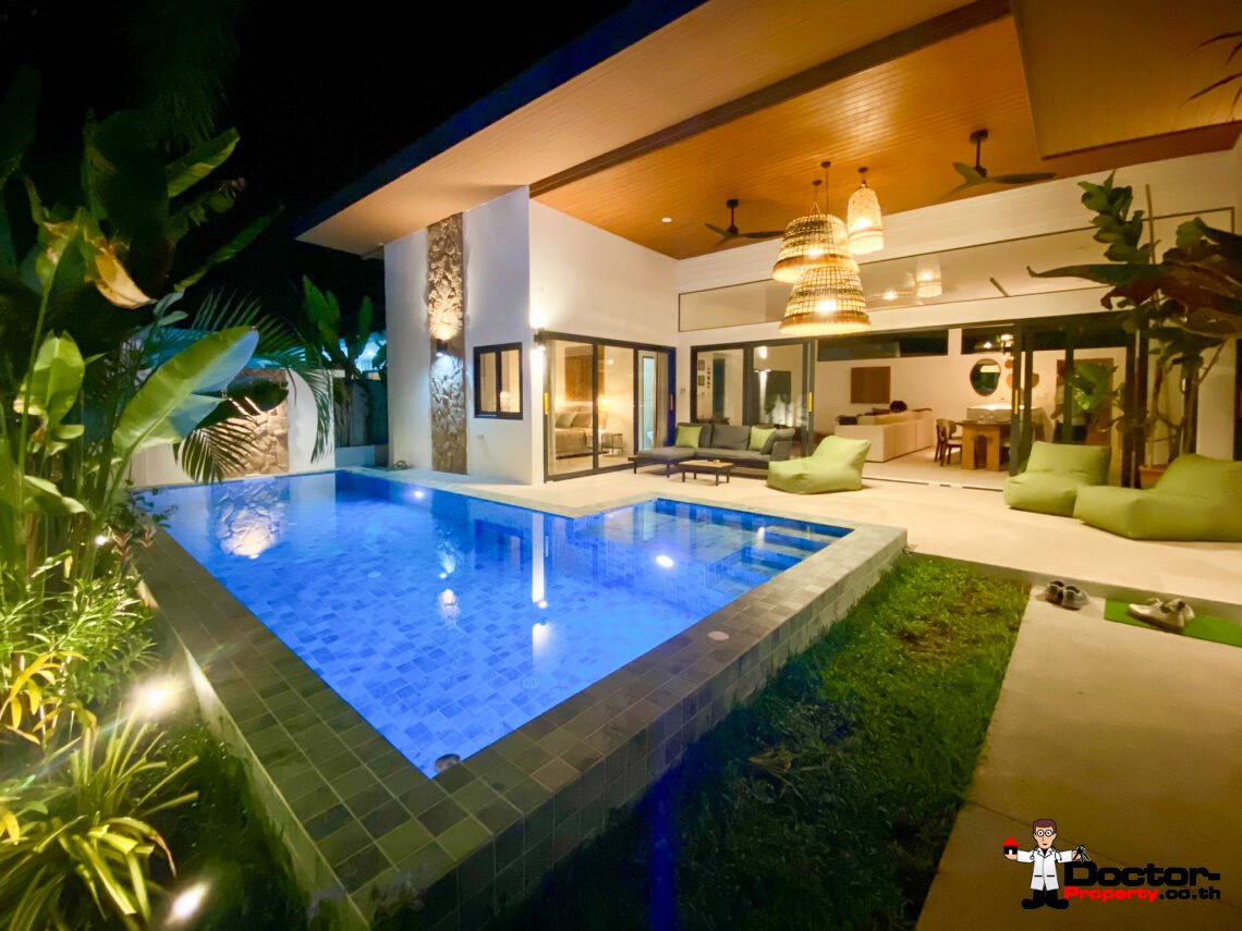 Modern Tropical 4 Bedroom Pool Villa in Lamai, Koh Samui – For Sale