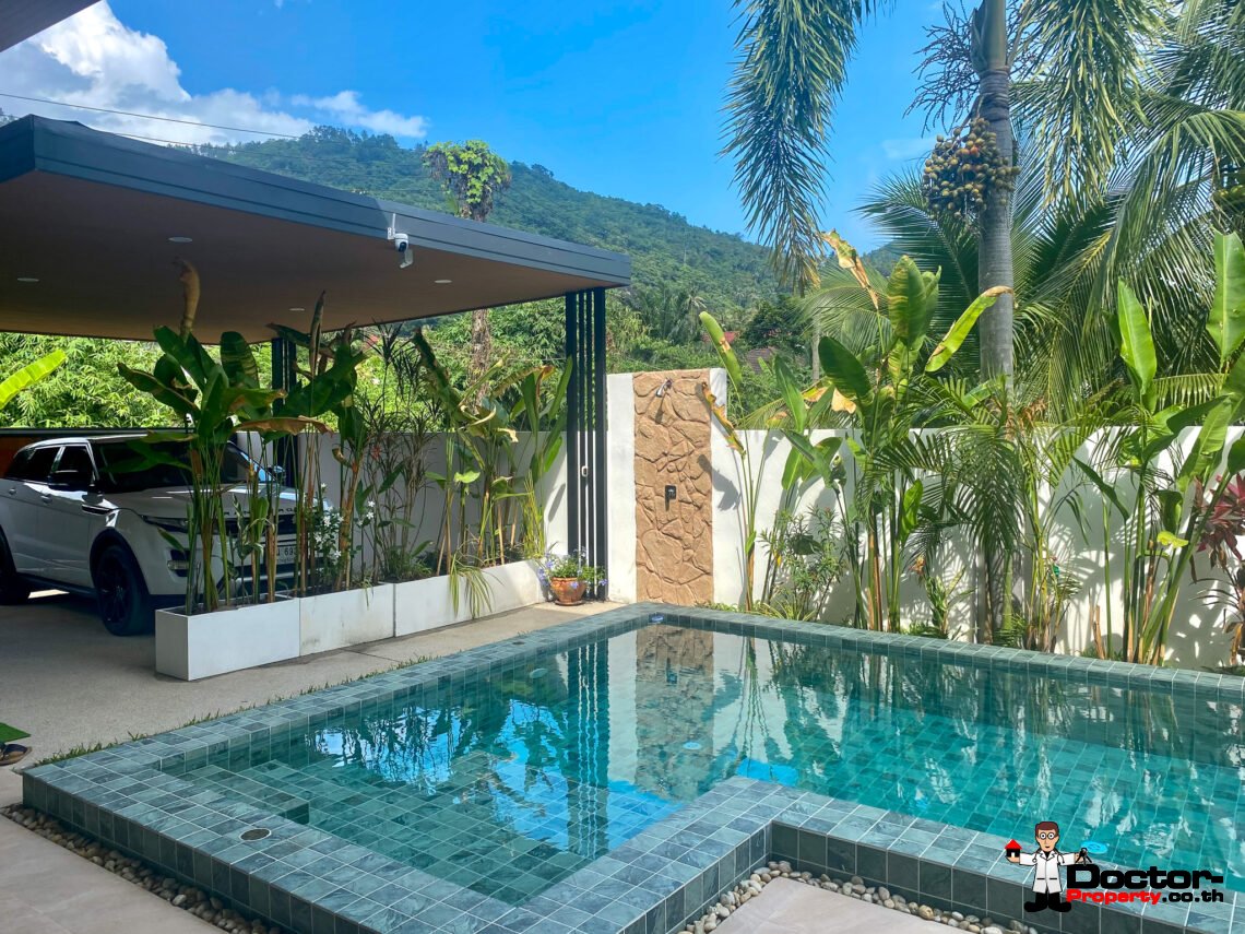 Modern Tropical 4 Bedroom Pool Villa in Lamai, Koh Samui – For Sale