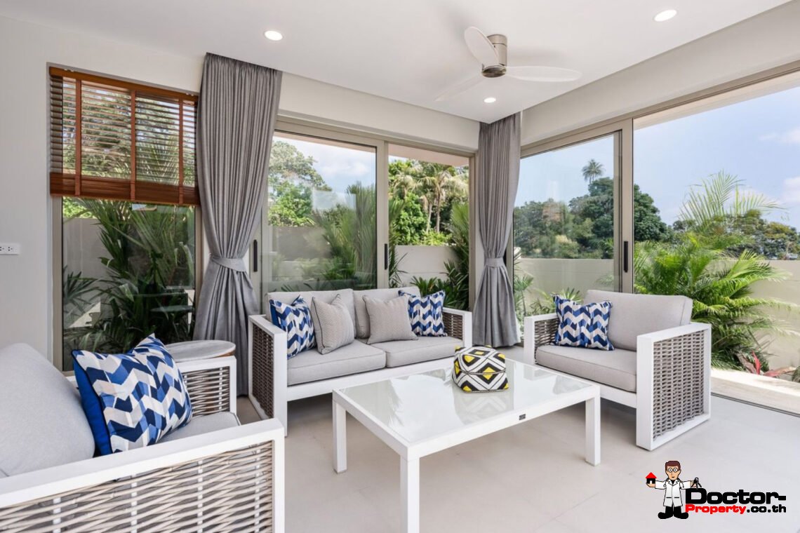 Luxury Modern 3 Bedroom Garden Pool Villa in Chaweng, Koh Samui – For Sale