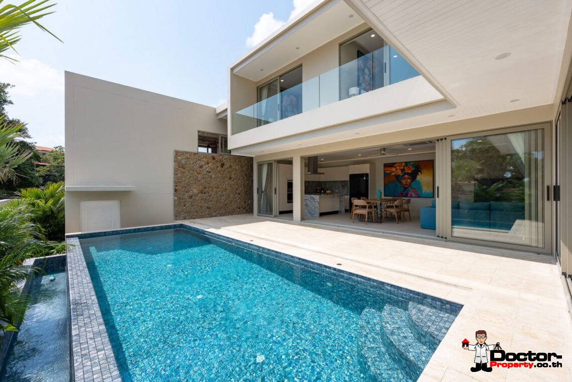 Luxury Modern 3 Bedroom Garden Pool Villa in Chaweng, Koh Samui – For Sale